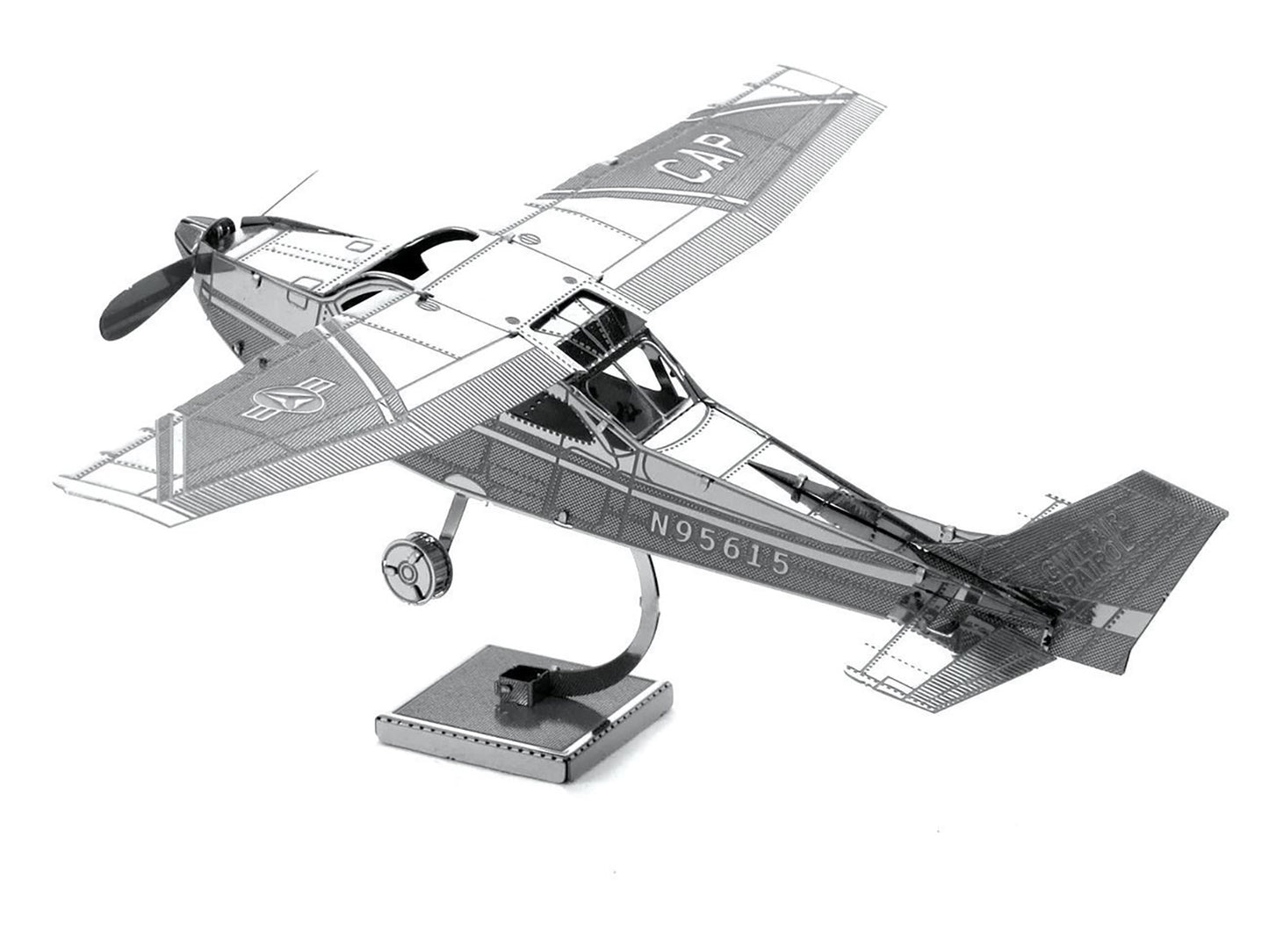 Model Kit Cessna 172 Skyhawk Aircraft (Moderate Difficulty) Steel Model by Metal Earth