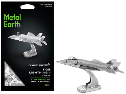 Model Kit Lockheed Martin F-35 Lightning II Aircraft (Moderate Difficulty) Steel Model by Metal Earth