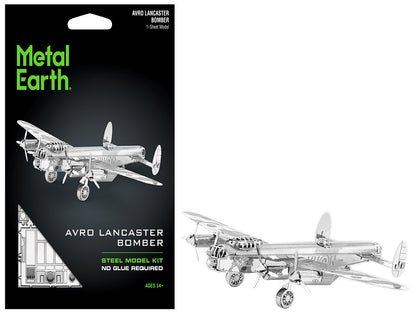 Model Kit Avro Lancaster Bomber Aircraft "Royal Air Force" (Moderate Difficulty) Steel Model by Metal Earth