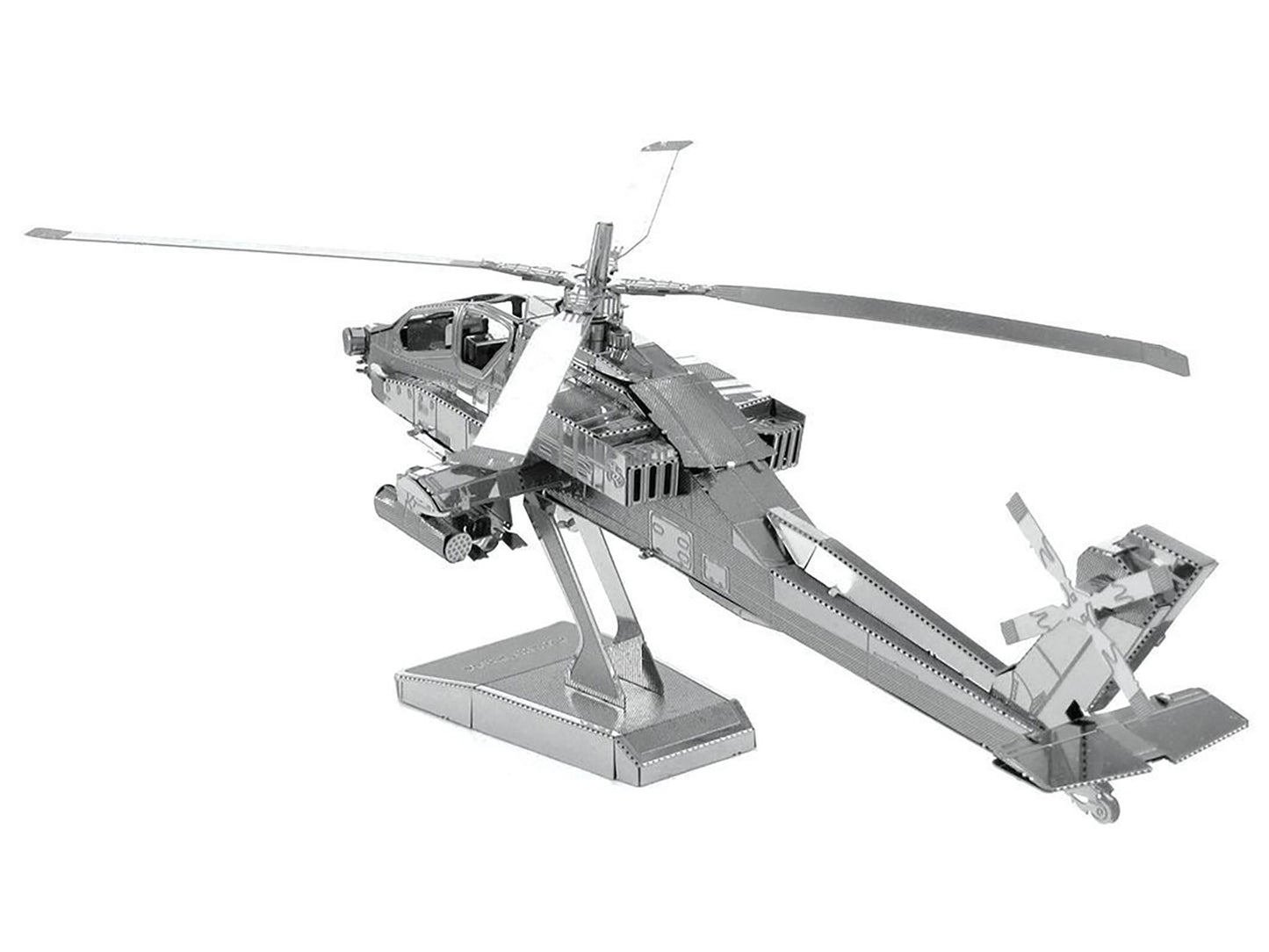 Model Kit Boeing AH-64 Apache Attack Helicopter (Moderate Difficulty) Steel Model by Metal Earth