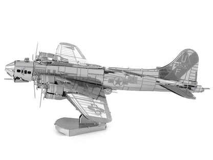 Model Kit Boeing B-17 Flying Fortress Bomber Aircraft (Moderate Difficulty) Steel Model by Metal Earth