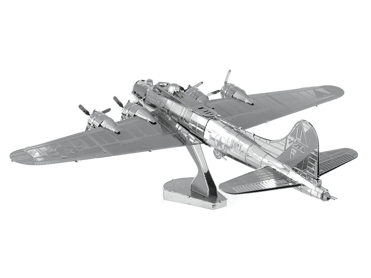 Model Kit Boeing B-17 Flying Fortress Bomber Aircraft (Moderate Difficulty) Steel Model by Metal Earth