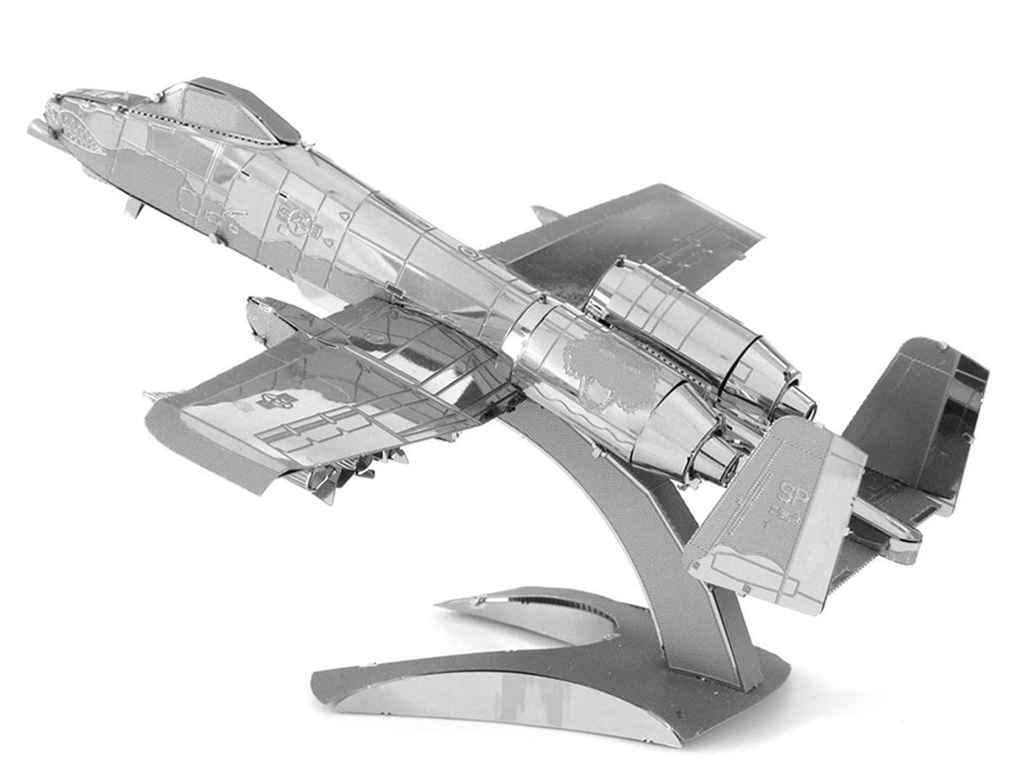 Model Kit Fairchild Republic A-10 Thunderbolt II "Warthog" Attack Aircraft (Moderate Difficulty) Steel Model by Metal Earth