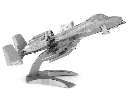 Model Kit Fairchild Republic A-10 Thunderbolt II "Warthog" Attack Aircraft (Moderate Difficulty) Steel Model by Metal Earth