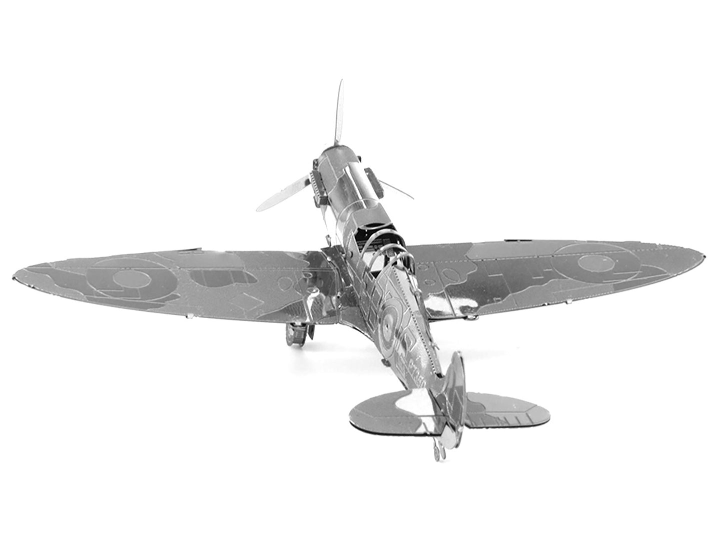 Model Kit Supermarine Spitfire Fighter Aircraft "Royal Air Force" (Easy Difficulty) Steel Model by Metal Earth