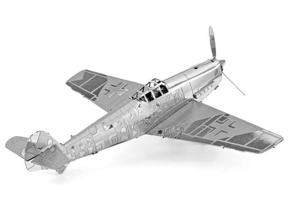 Model Kit Messerschmitt BF-109 Fighter Aircraft "German Luftwaffe" (Moderate Difficulty) Steel Model by Metal Earth