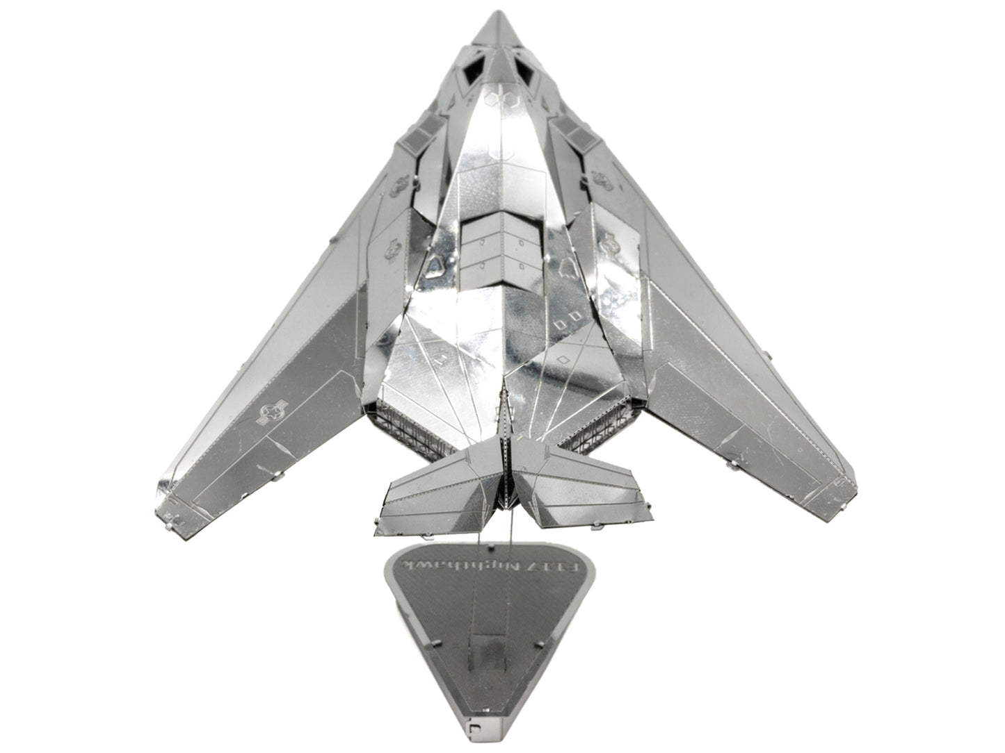 Model Kit Lockheed Martin F-117 Nighthawk Stealth Aircraft "United States Air Force" (Moderate Difficulty) Steel Model by Metal Earth