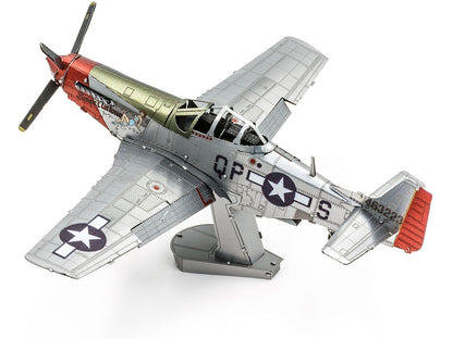 Model Kit North American P-51D Mustang Fighter Aircraft "Sweet Arlene" United States Army Air Forces (Challenging Difficulty) Steel Model by Metal Earth