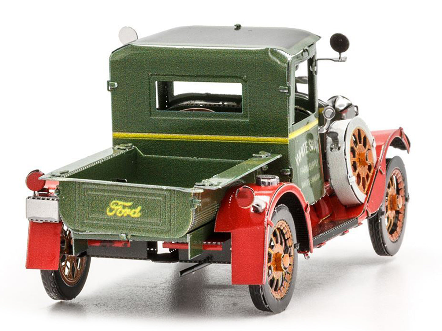 Model Kit 1931 Ford Model A Pickup Truck Green (Moderate Difficulty) Steel Model by Metal Earth