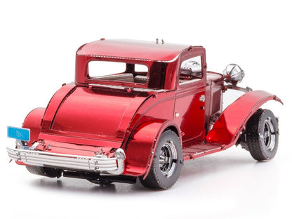 Model Kit 1932 Ford Coupe Red (Moderate Difficulty) Steel Model by Metal Earth