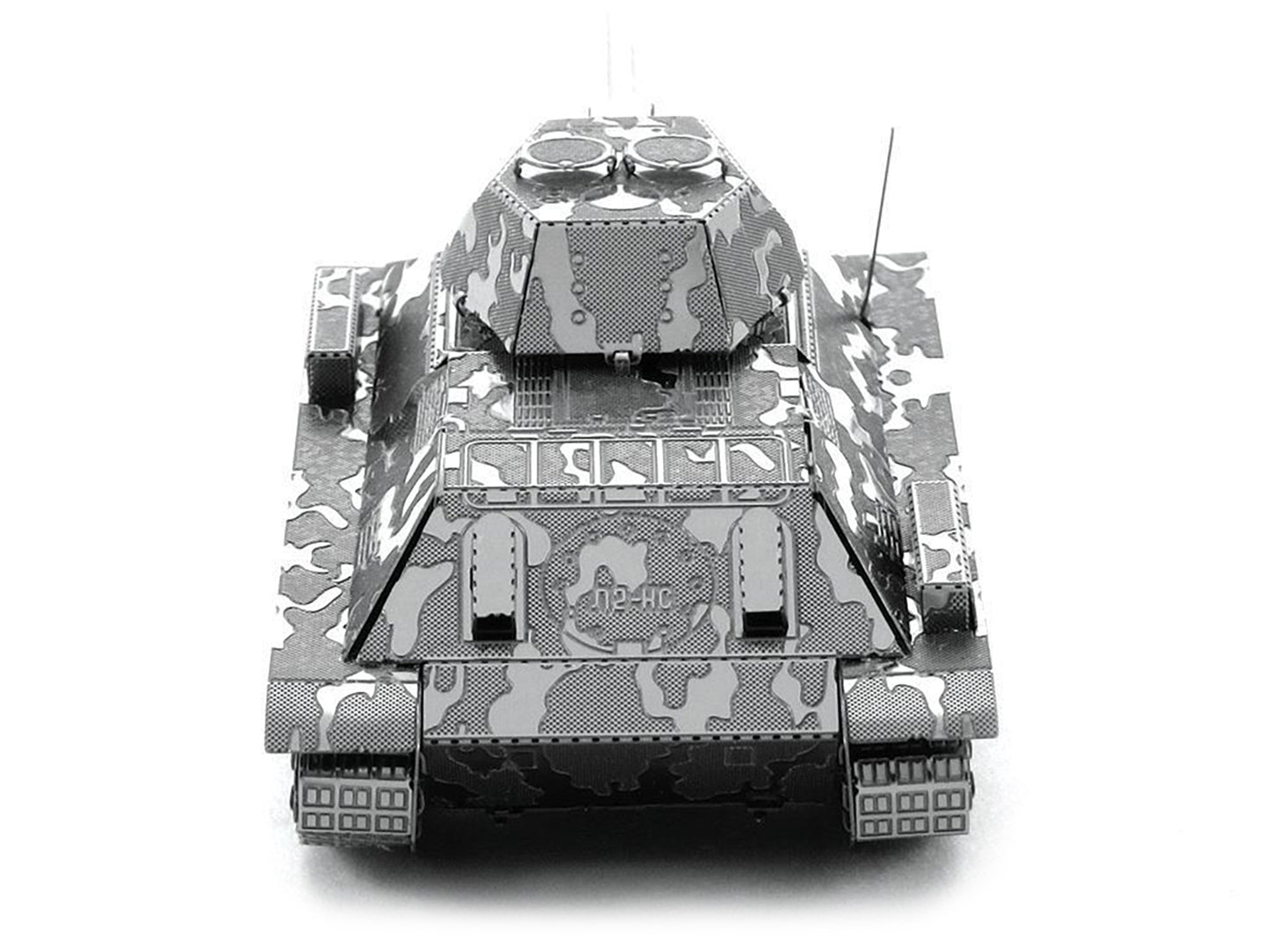 Model Kit Soviet T-34 Tank (Moderate Difficulty) Steel Model by Metal Earth