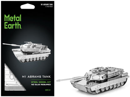 Model Kit American M1 Abrams Tank (Moderate Difficulty) Steel Model by Metal Earth