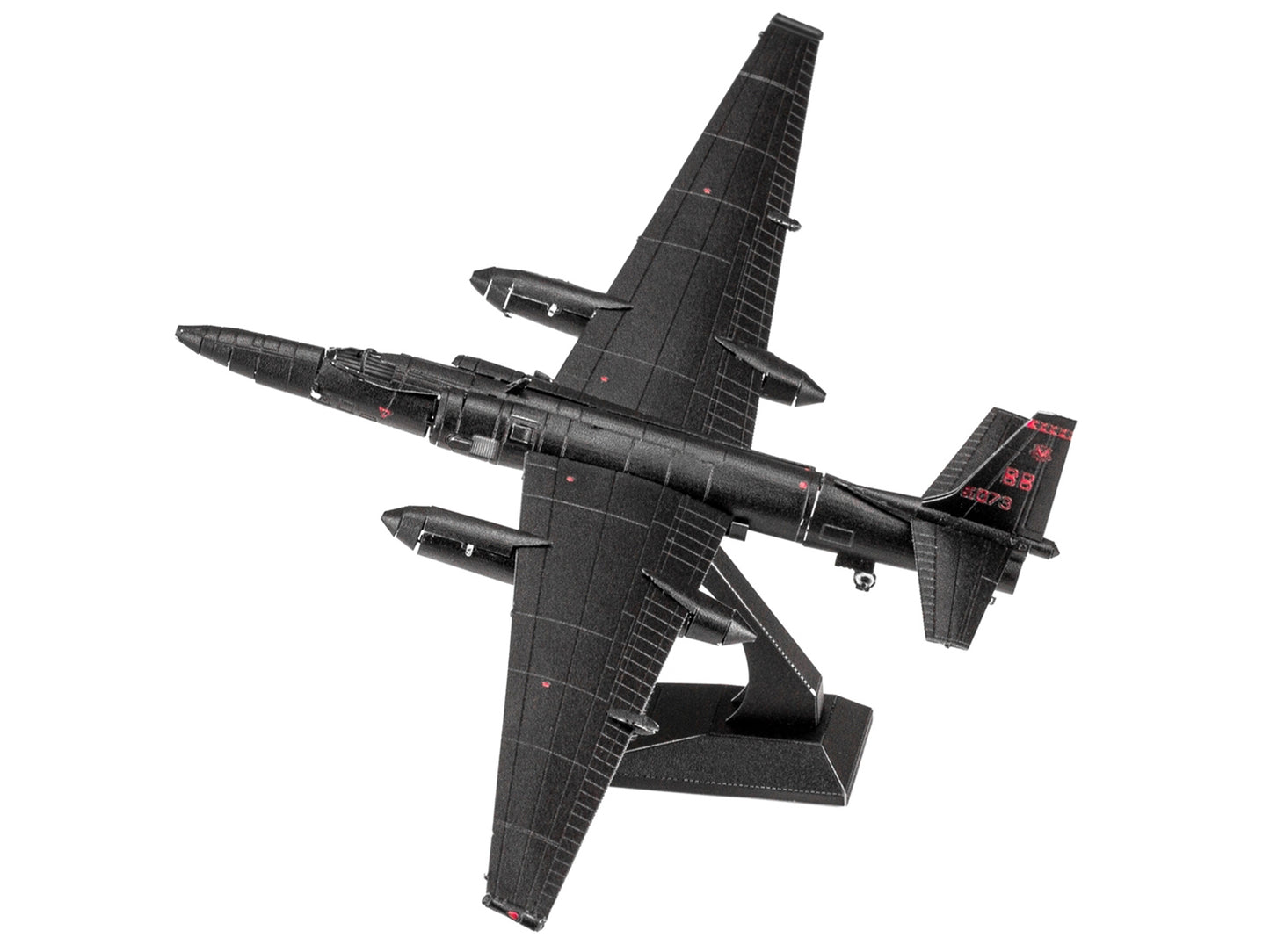 Model Kit Lockheed Martin U-2 Dragon Lady Aircraft "United States Air Force" (Moderate Difficulty) Steel Model by Metal Earth