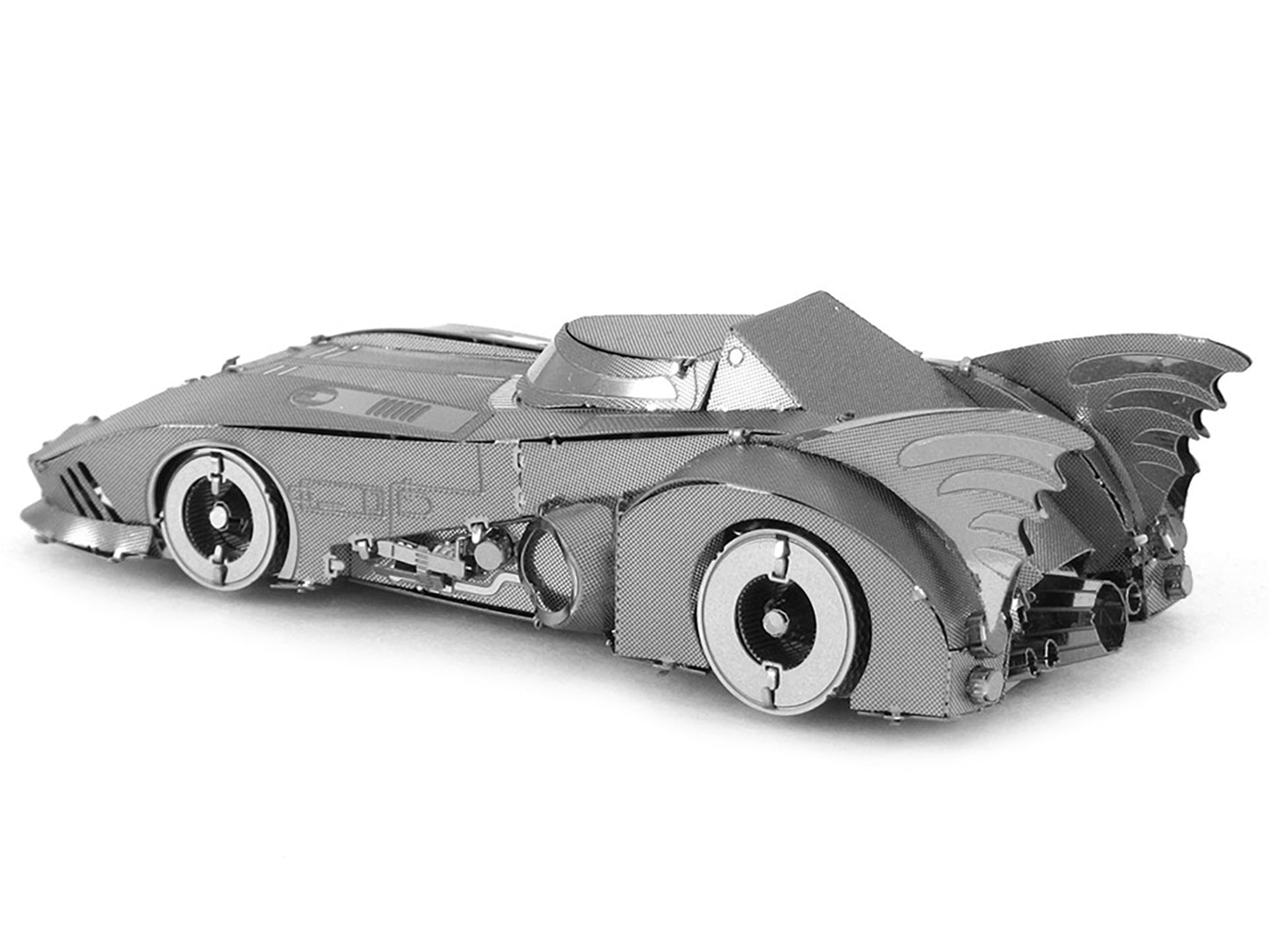 Model Kit 1989 Batmobile "Batman" (1989) Movie (Challenging Difficulty) Steel Model by Metal Earth