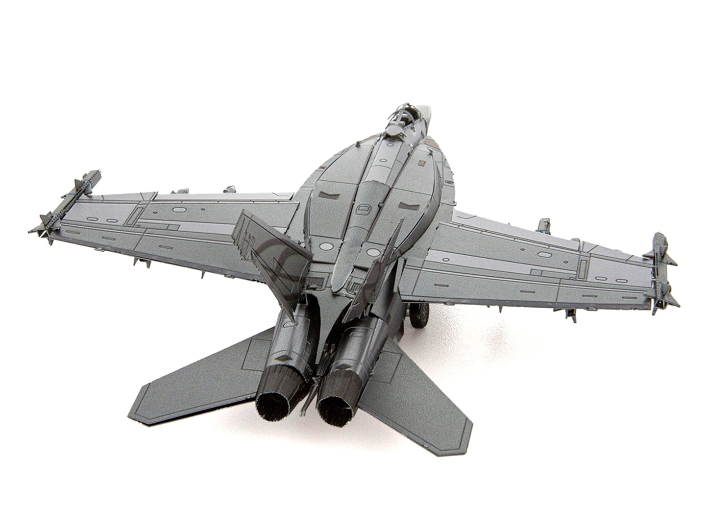 Model Kit Boeing F/A-18 Super Hornet Fighter Aircraft "United States Navy" (Moderate Difficulty) Steel Model by Metal Earth