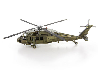 Model Kit Sikorsky Black Hawk Helicopter "United States Army" (Moderate Difficulty) Steel Model by Metal Earth