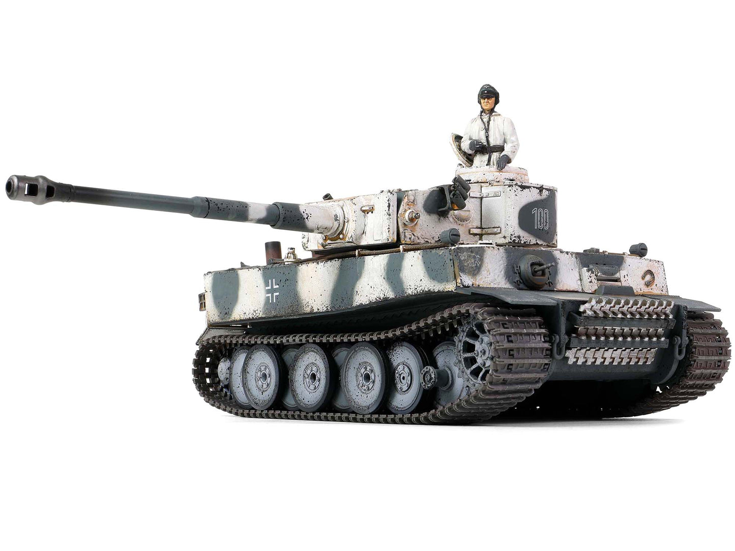 German Sd.Kfz.181 PzKpfw VI Tiger Ausf. E Heavy Tank "Schwere Panzerabteilung 502 No.100 Eastern Front" (February 1943) "Engine Plus" Series 1/32 Diecast Model by Metal Proud