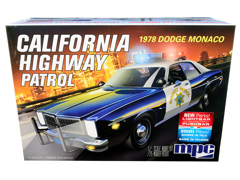 Skill 2 Model Kit 1978 Dodge Monaco "CHP" (California Highway Patrol) Police Car 1/25 Scale Model by MPC