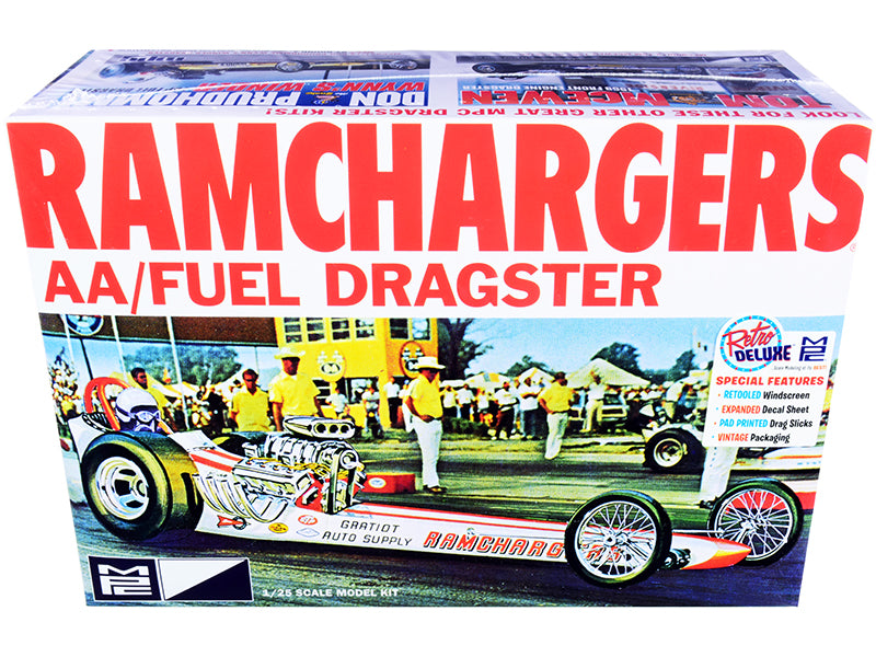 Skill 2 Model Kit Ramchargers AA/Fuel Dragster 1/25 Scale Model by MPC