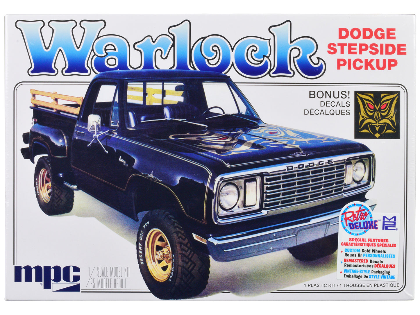 Skill 2 Model Kit 1977 Dodge Warlock Stepside Pickup Truck 1/25 Scale Model by MPC