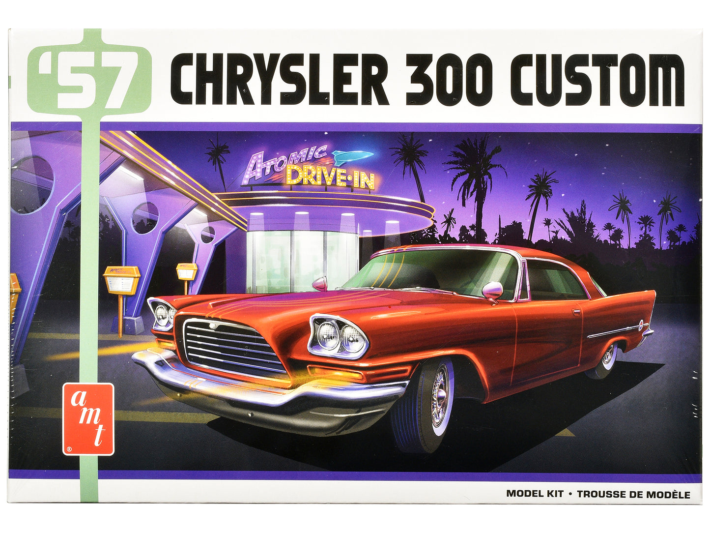 Skill 2 Model Kit 1957 Chrysler 300 Custom 1/25 Scale Model by AMT