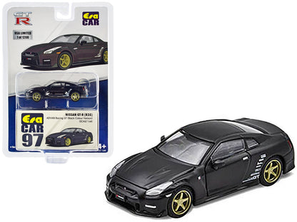 Nissan GT-R (R35) RHD (Right Hand Drive) Matt Black "Advan Racing GT" Limited Edition to 1200 pieces Worldwide 1/64 Diecast Model Car by Era Car