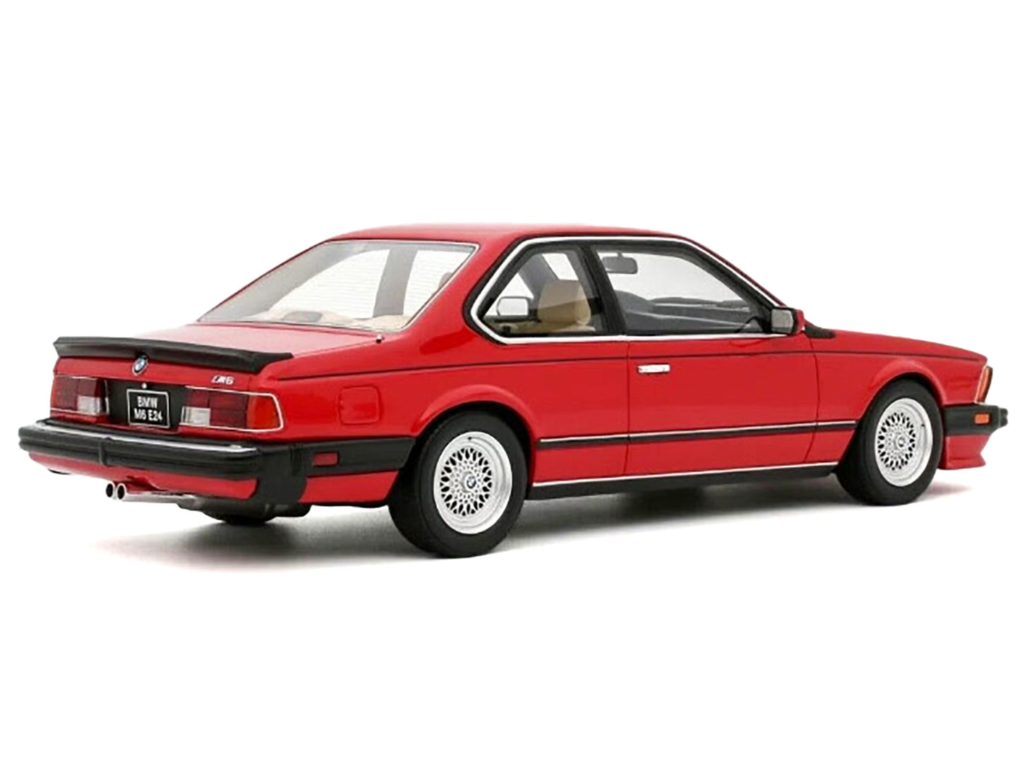 1986 BMW E24 M6 Henna Red Limited Edition to 3000 pieces Worldwide 1/18 Model Car by Otto Mobile