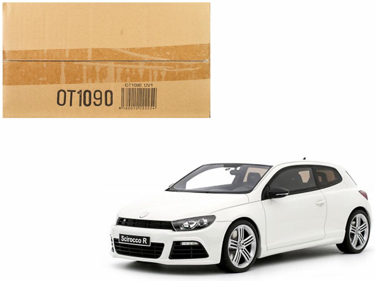 2008 Volkswagen Scirocco 3 R Phase 1 Candy White Limited Edition to 999 pieces Worldwide 1/18 Model Car by Otto Mobile