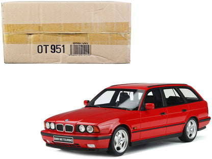 1994 BMW M5 E34 Touring Mugello Red Limited Edition to 3000 pieces Worldwide 1/18 Model Car by Otto Mobile