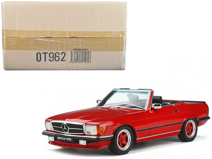 1986 Mercedes-Benz R107 500 SL AMG Signal Red Limited Edition to 2000 pieces Worldwide 1/18 Model Car by Otto Mobile