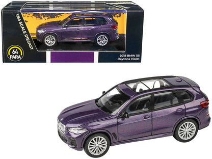 2018 BMW X5 Daytona Violet Metallic with Sunroof 1/64 Diecast Model Car by Paragon Models