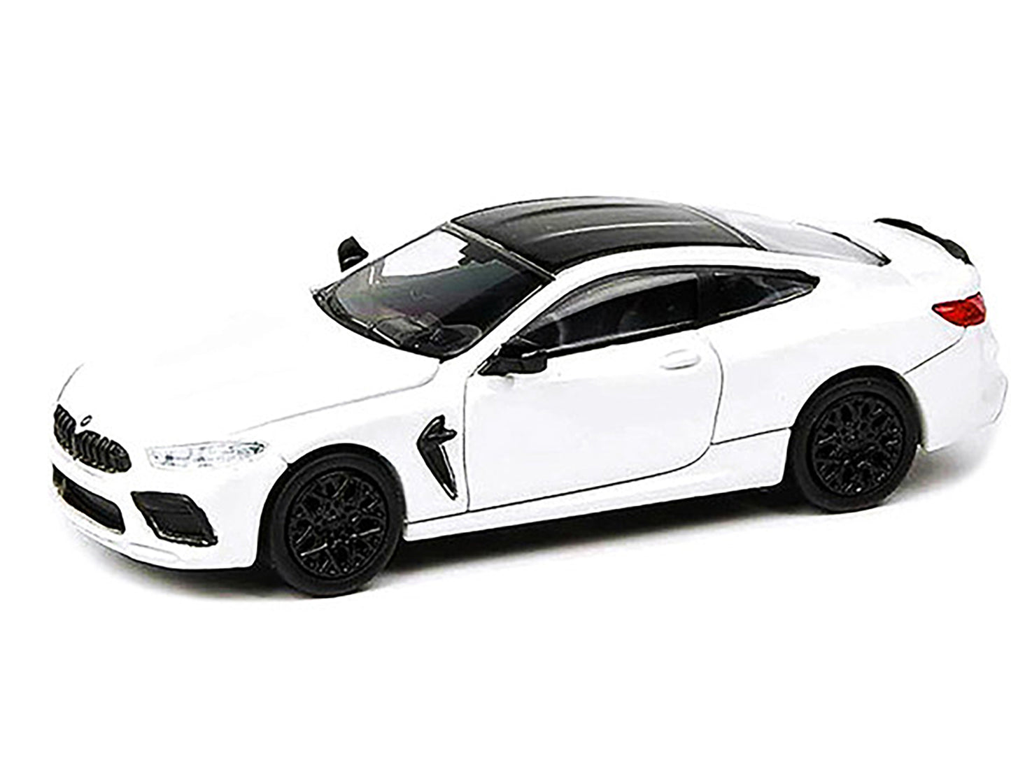 BMW M8 Coupe Alpine White with Black Top 1/64 Diecast Model Car by Paragon