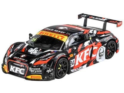 Audi R8 LMS #24 Daniel Gaunt - Tony Bates "KFC Racing" 3rd Place "Australian GT Championship" (2018) 1/64 Diecast Model Car by Paragon Models