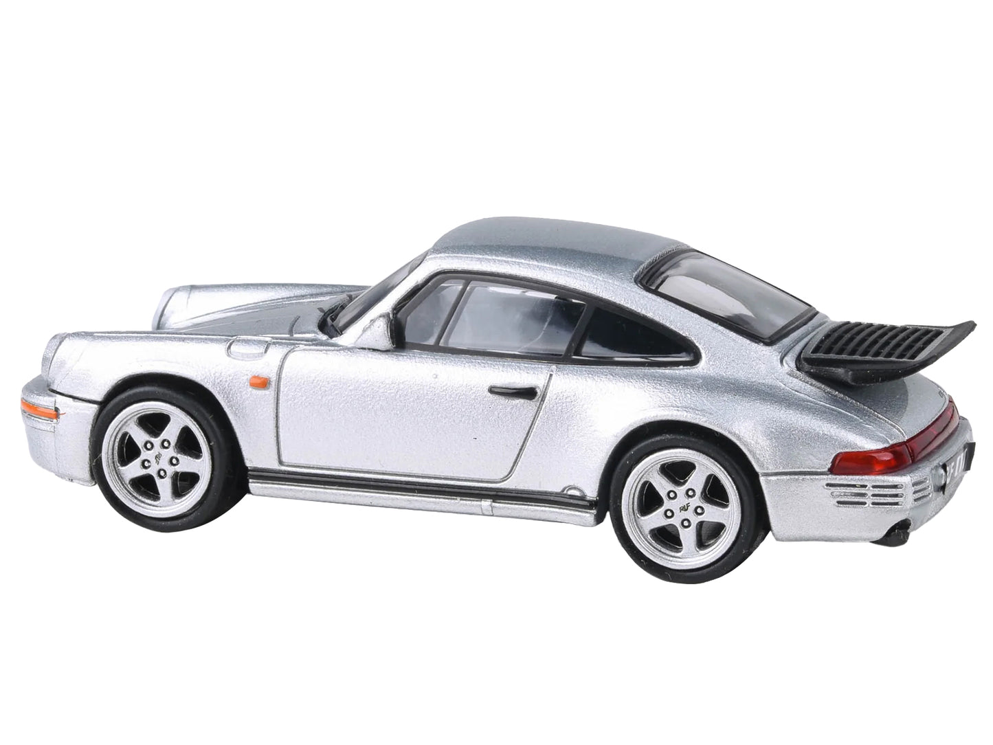 1987 RUF CTR Yellowbird Silver Metallic 1/64 Diecast Model Car by Paragon Models