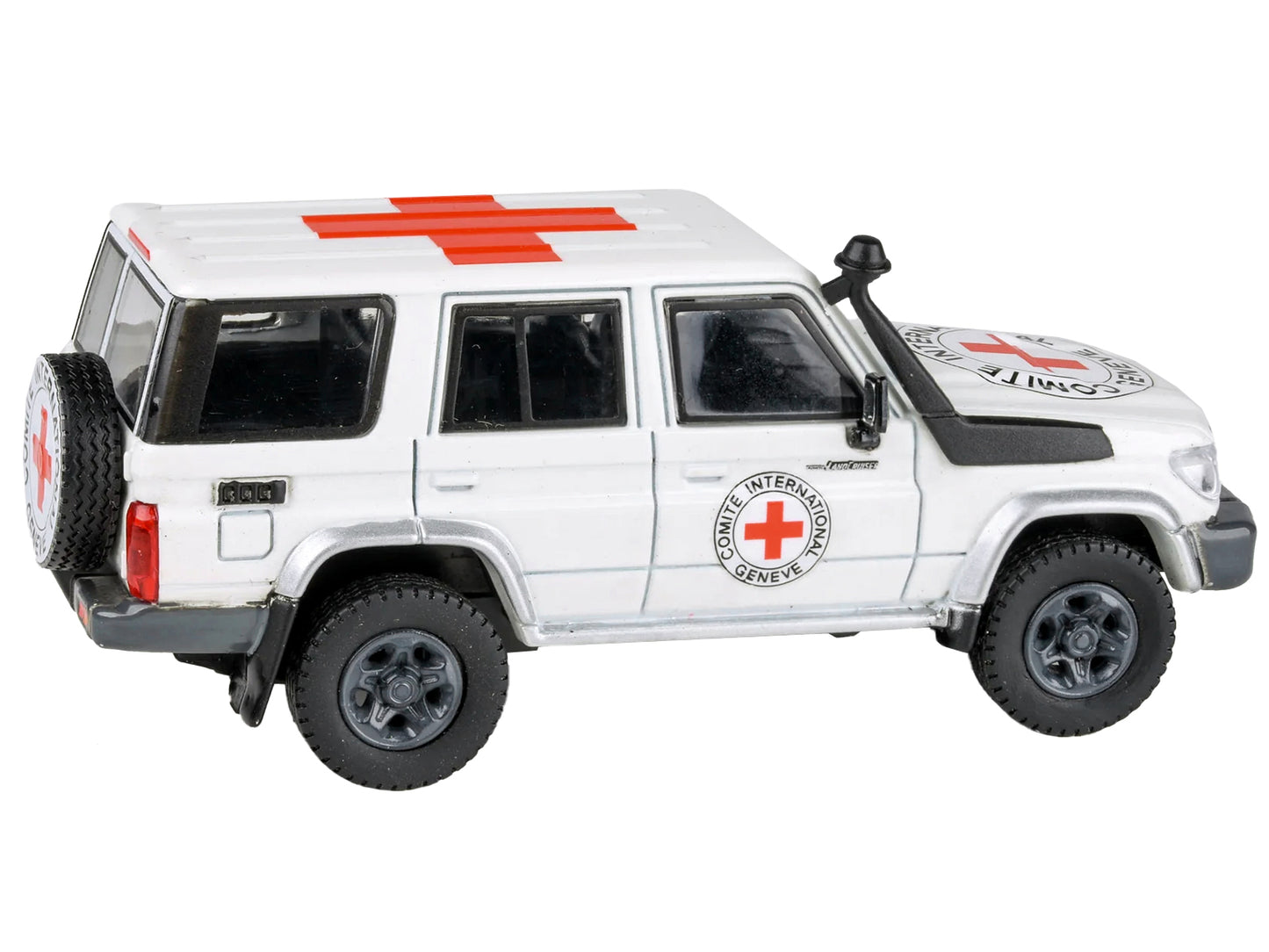 2014 Toyota Land Cruiser 76 White "International Red Cross" 1/64 Diecast Model Car by Paragon Models