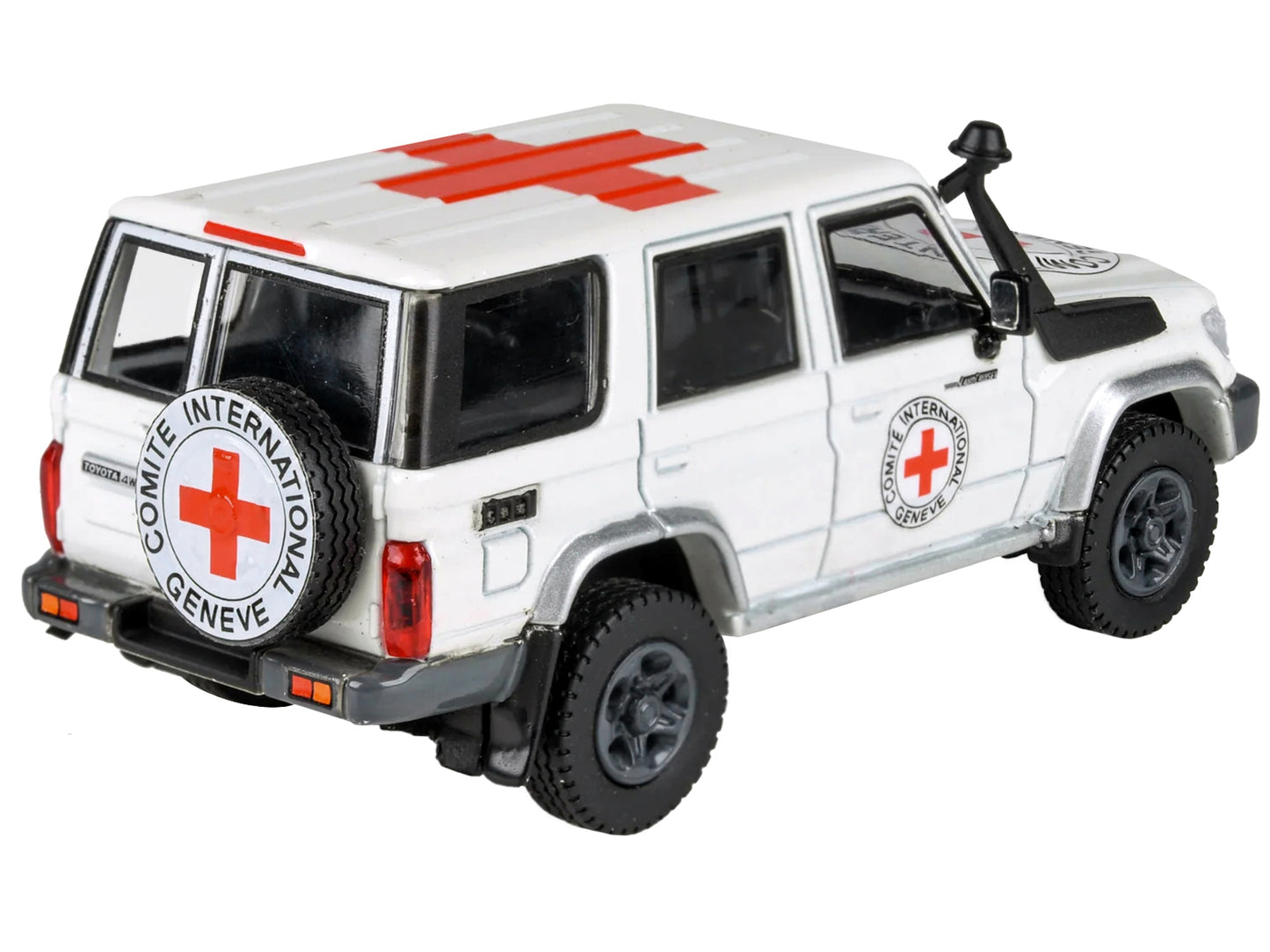 2014 Toyota Land Cruiser 76 White "International Red Cross" 1/64 Diecast Model Car by Paragon Models