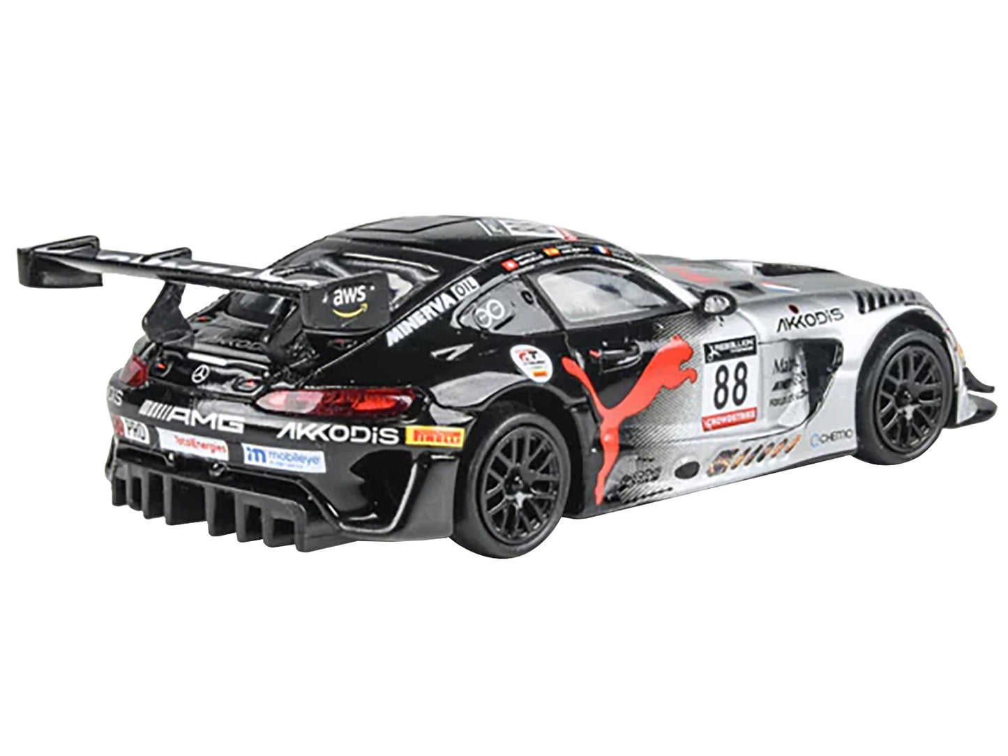 Mercedes-AMG GT3 #88 Jules Gounon - Daniel Juncadella - Raffaele Marciello "Team AKKodis ASP" Winner "24 Hours of Spa" (2022) 1/64 Diecast Model Car by Paragon Models