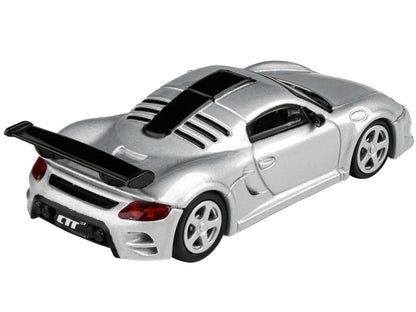 2012 RUF CTR3 Clubsport Silver Metallic 1/64 Diecast Model Car by Paragon Models