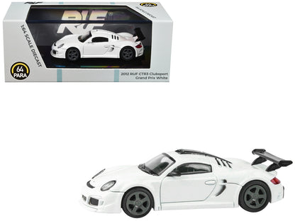 2012 RUF CTR3 Clubsport Grand Prix White 1/64 Diecast Model Car by Paragon Models