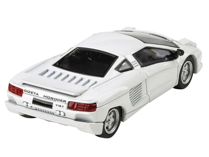 1991 Cizeta V16T Pearlescent White Metallic 1/64 Diecast Model Car by Paragon Models