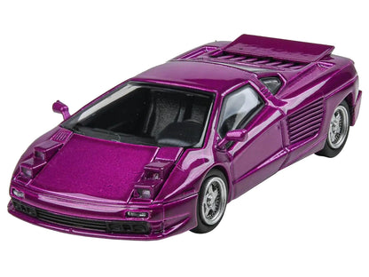 1991 Cizeta V16T Purple Metallic 1/64 Diecast Model Car by Paragon Models