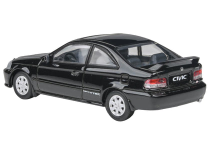 1999 Honda Civic Si EM1 Flamenco Black with Sunroof 1/64 Diecast Model Car by Paragon Models