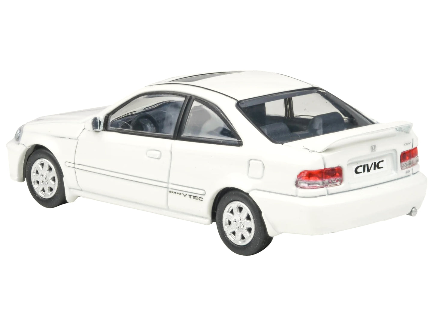 1999 Honda Civic Si EM1 Taffeta White with Sunroof 1/64 Diecast Model Car by Paragon Models