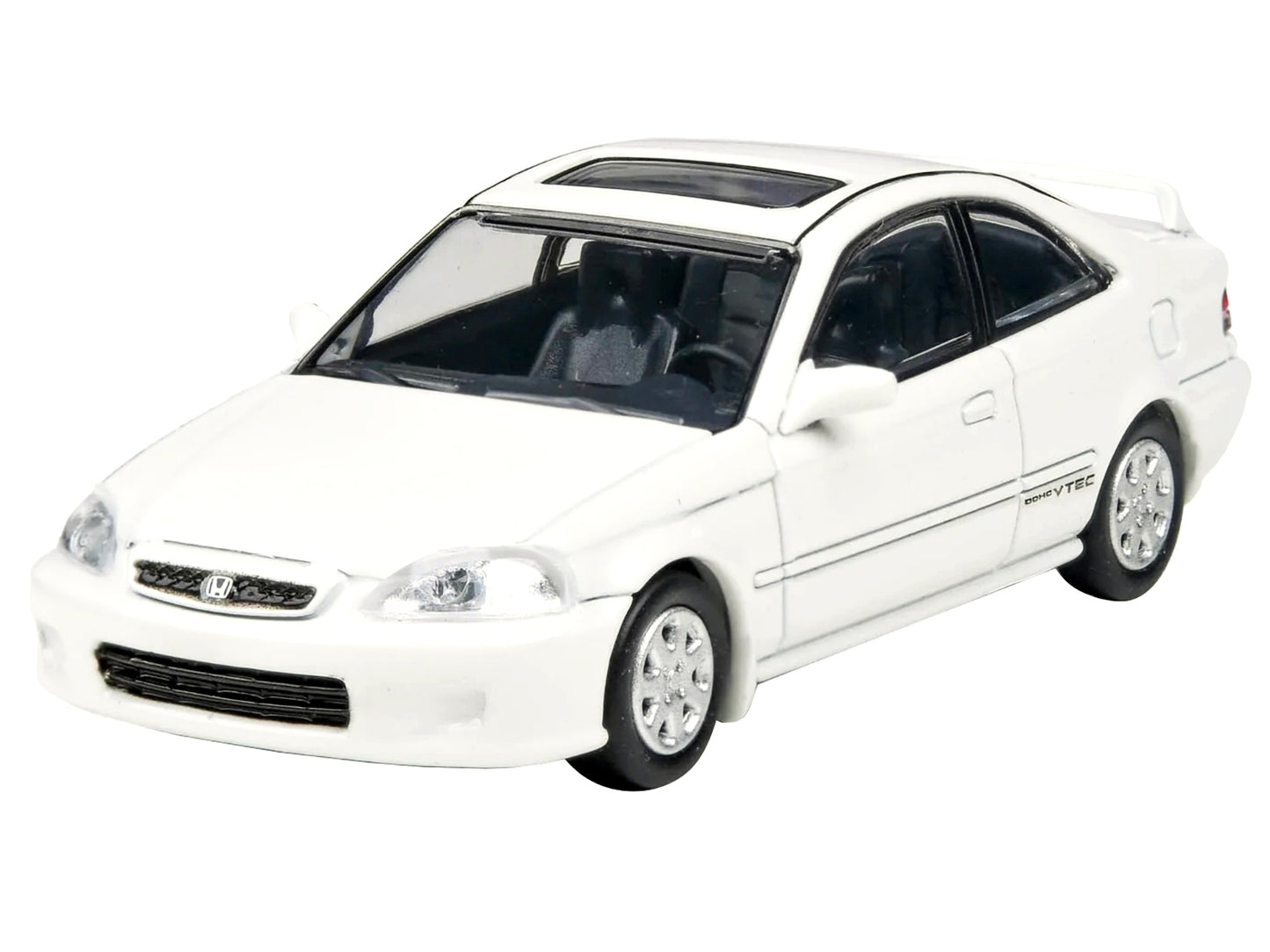 1999 Honda Civic Si EM1 Taffeta White with Sunroof 1/64 Diecast Model Car by Paragon Models