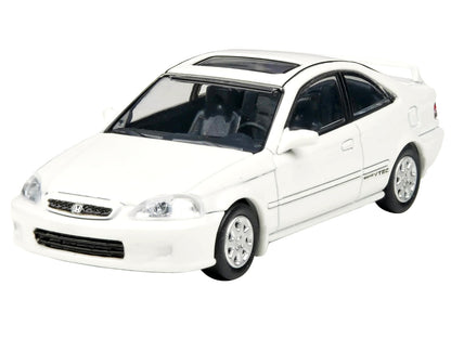 1999 Honda Civic Si EM1 Taffeta White with Sunroof 1/64 Diecast Model Car by Paragon Models