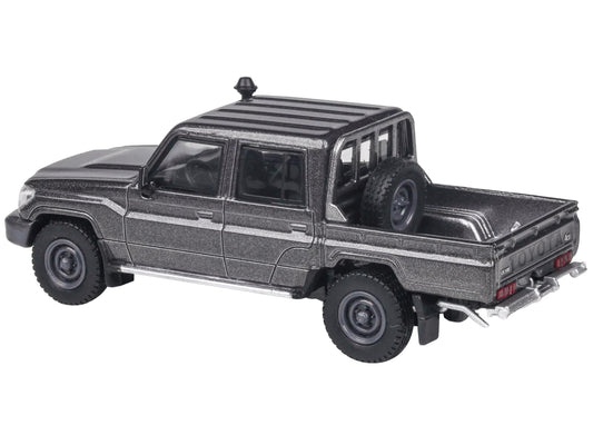 2014 Toyota Land Cruiser LC 79 Pickup Truck Graphite Gray Metallic 1/64 Diecast Model Car by Paragon Models