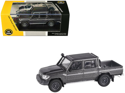 2014 Toyota Land Cruiser LC 79 Pickup Truck Graphite Gray Metallic 1/64 Diecast Model Car by Paragon Models