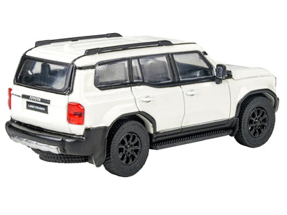 2024 Toyota Land Cruiser 250 Prado White Ice Cap 1/64 Diecast Model Car by Paragon Models