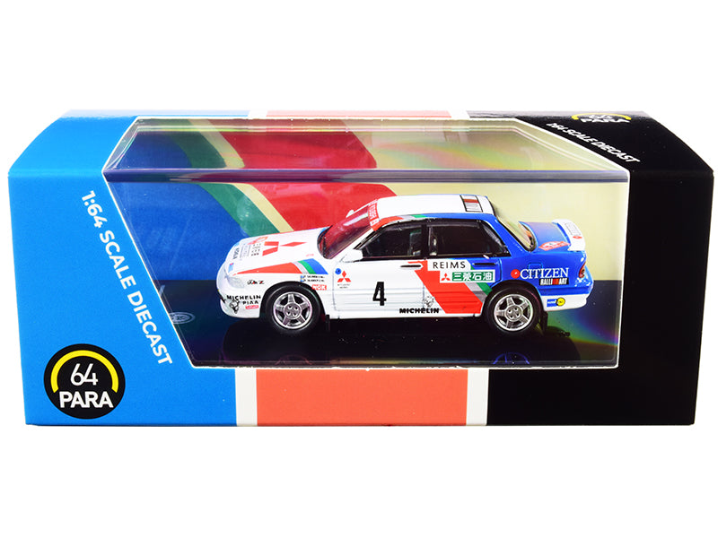 Mitsubishi Galant VR-4 #4 Monte Carlo Rally (1991) 1/64 Diecast Model Car by Paragon