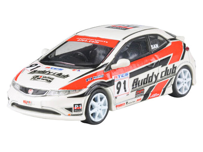 2007 Honda Civic Type R FN2 RHD (Right Hand Drive) #91 "Buddy Club - Asian Touring Car Series" (2012) 1/64 Diecast Model Car by Paragon Models